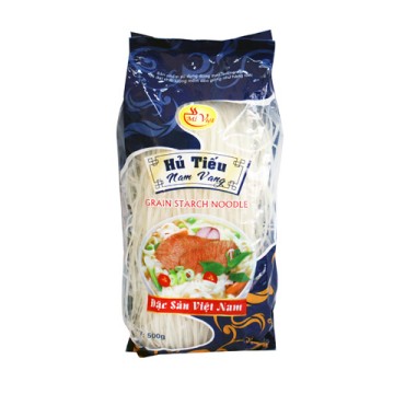 Hủ Tiếu Nam Vang Mì Việt (xanh dương) 500g, MI VIET HTNV乾金邊河粉500g
