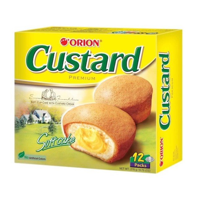 Bánh ORION Custard Mini (12cái) 276g, 好麗友蛋黃派 (12包)276g