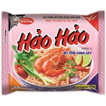 Mì Hảo Hảo Tôm chua cay 77g , 好好酸辣蝦麵 77g