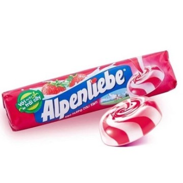 alpenliebe 草莓奶油糖
